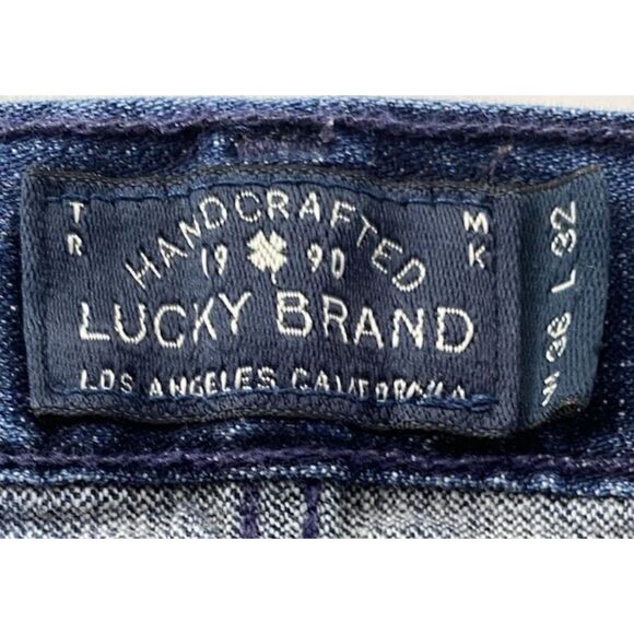 Lucky Brand VTG 361 Straight Mid Rise Blue Jeans Men's Size 36 x 32 - Picture 10 of 13